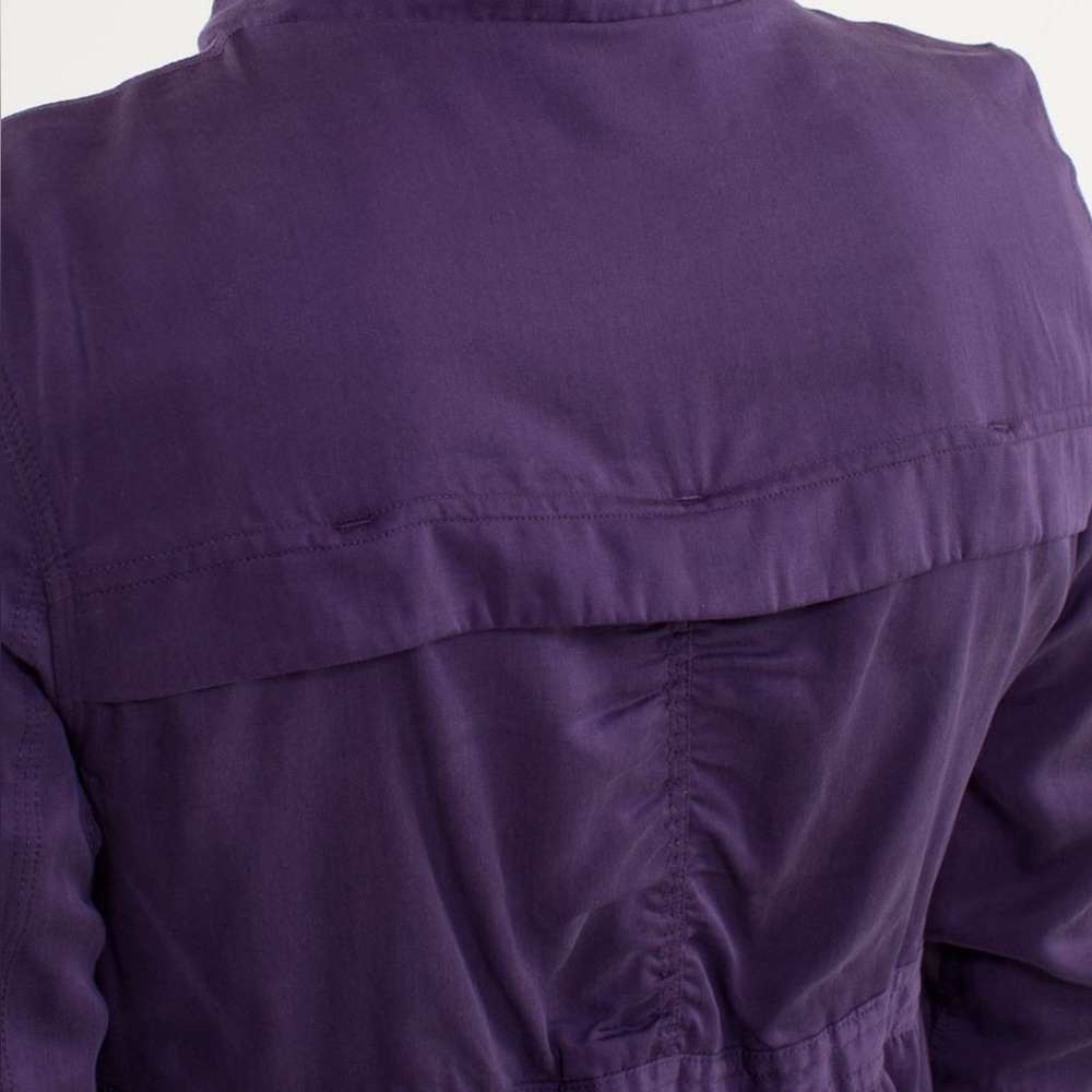 Lululemon Inner Peace Reversible Full Zip Workout Jacket, Concord Grape, S/M - Picture 8 of 15